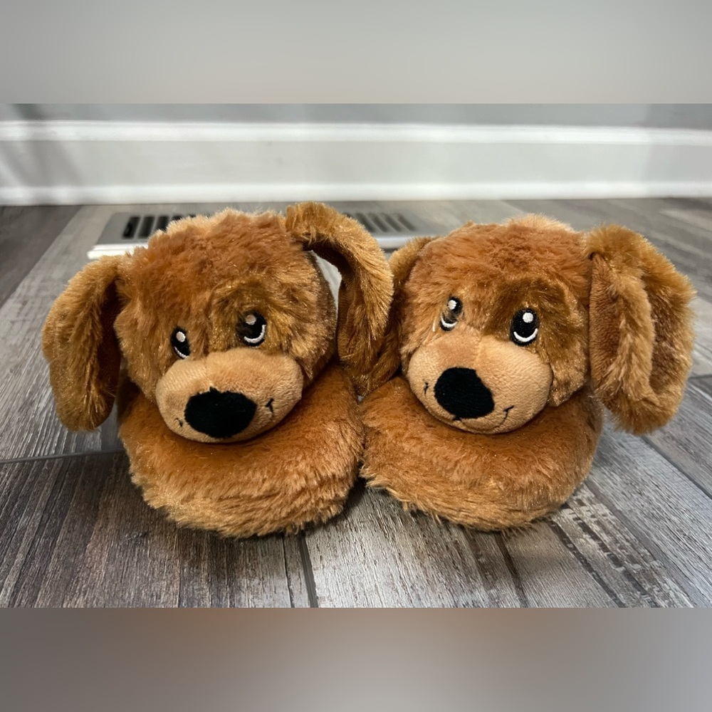 Build A Bear Puppy Dog Kid House Shoes/Slippers